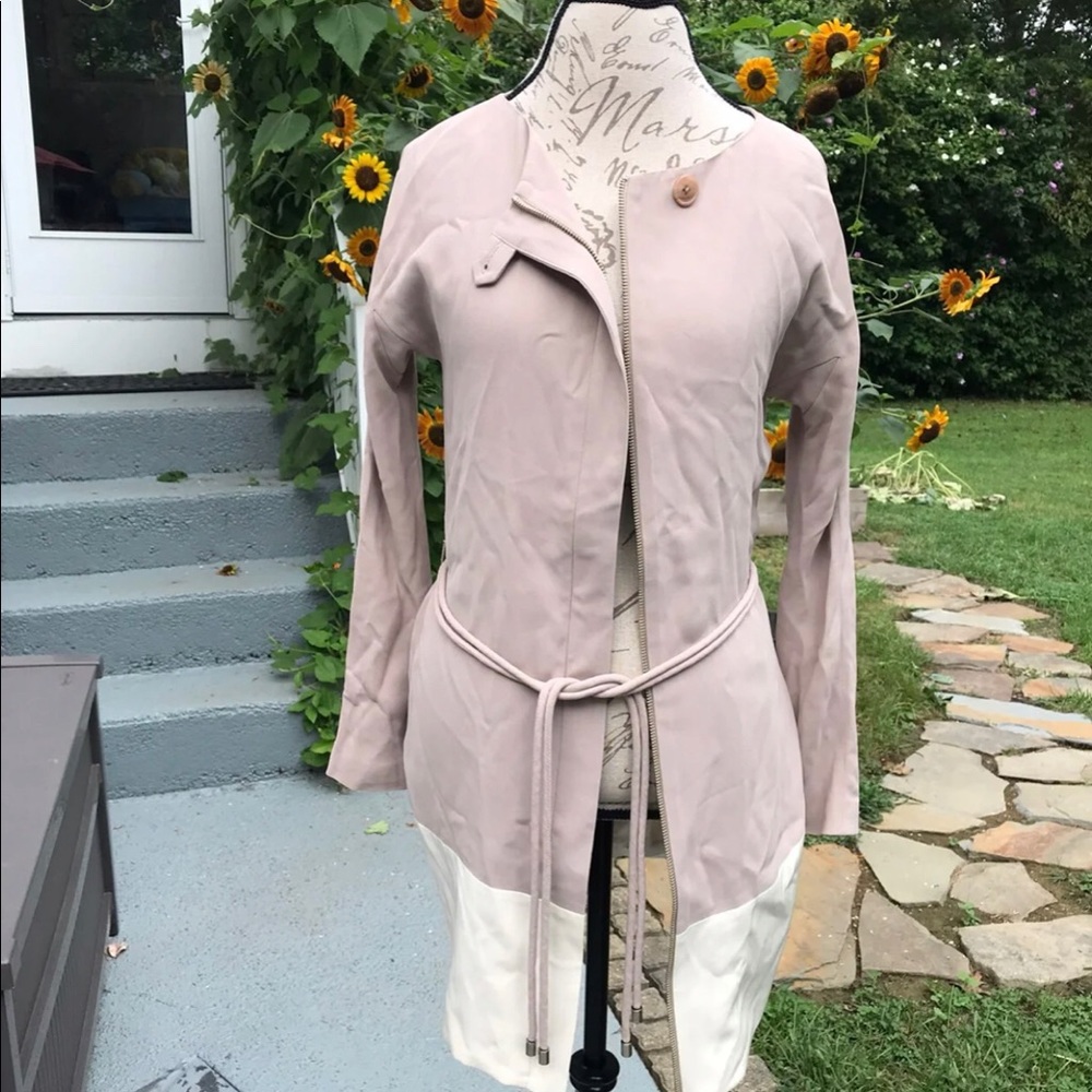 Doo.Ri Silk Colorblock Jacket/Topper Sz 4